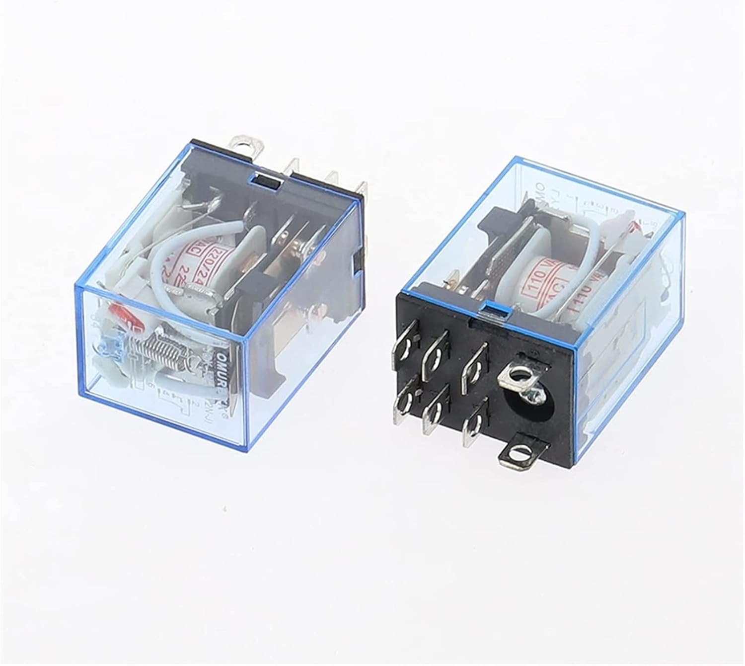 Relay 10Pcs 10A General Purpose LY2NJ with LED lamp 8 pins dpdt Relais 12v 24v 36v 110v 220v 380v(AC 36V)