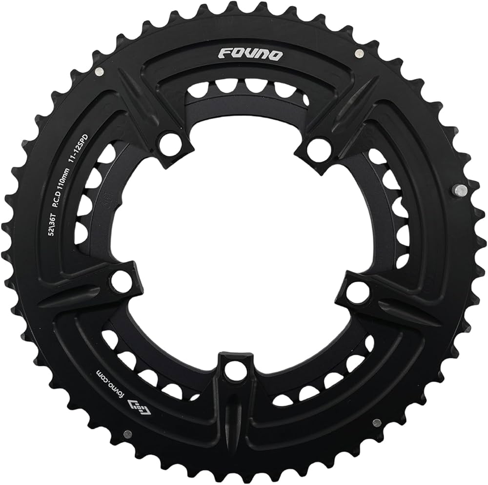 Amazon | DJC 12 速ダブルチェーンリング 110BCD ロードバイク用丸型