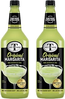 Mr & Mrs T Lime Margarita Mix, 1L Bottle - Premium Cocktail Mixer, Ready to Use