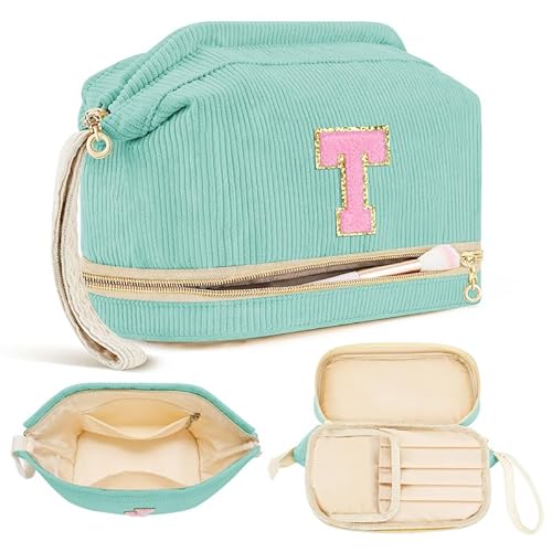 DOSUKE Borsa Cosmetica Personalizzata, Verde, T
