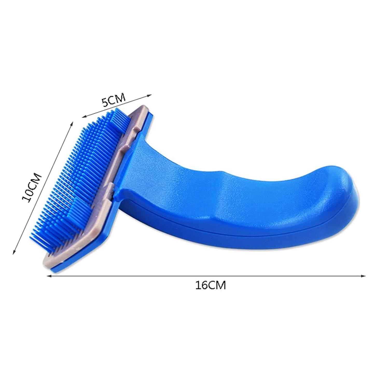 Pet Brush, Pet Brush Pet Cat Dog Beauty Massage Comb Plastic Brush Handle Automatic Cleaning Small Dog Sliding Tool Pet Brushes(S size)