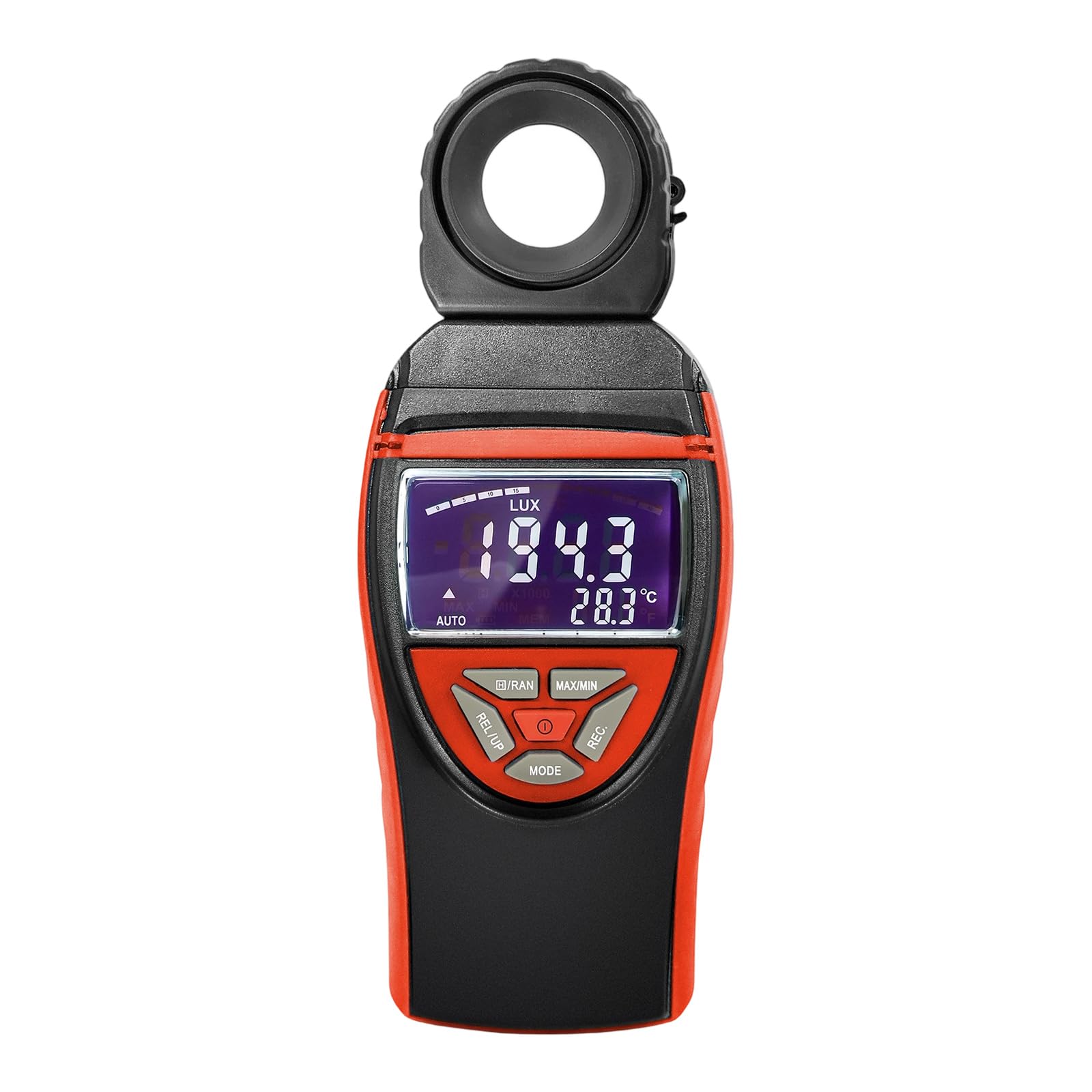 Illuminamento portatile con risoluzione 0, 1 Lux, custodia in ABS e batteria ricaricabile per sul campo in condizioni scarsa illuminazione Misuratore archiviazione dati per professionisti