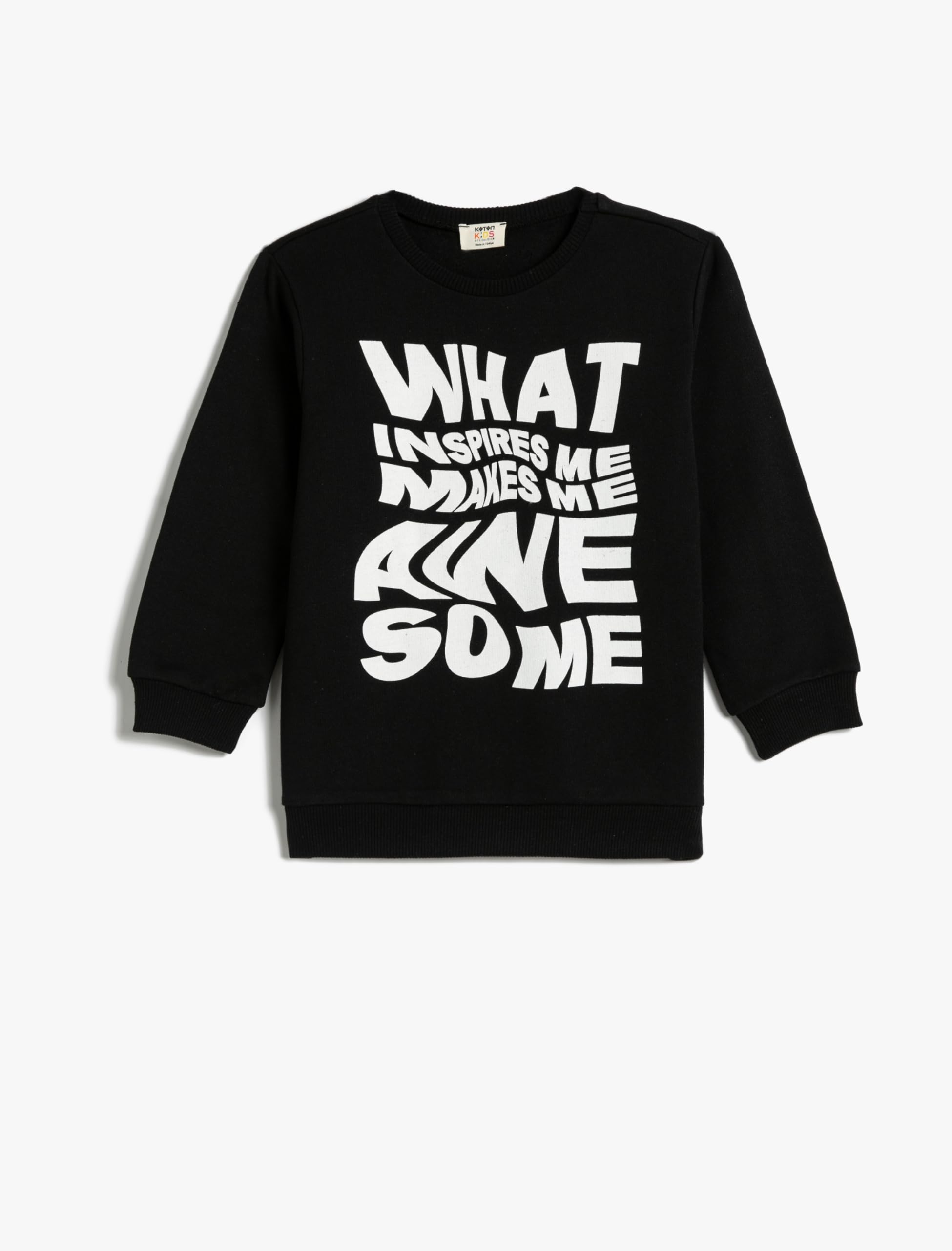 Sweatshirt garçon Koton intérieur brossé pour éviter le froid à l'école - 4