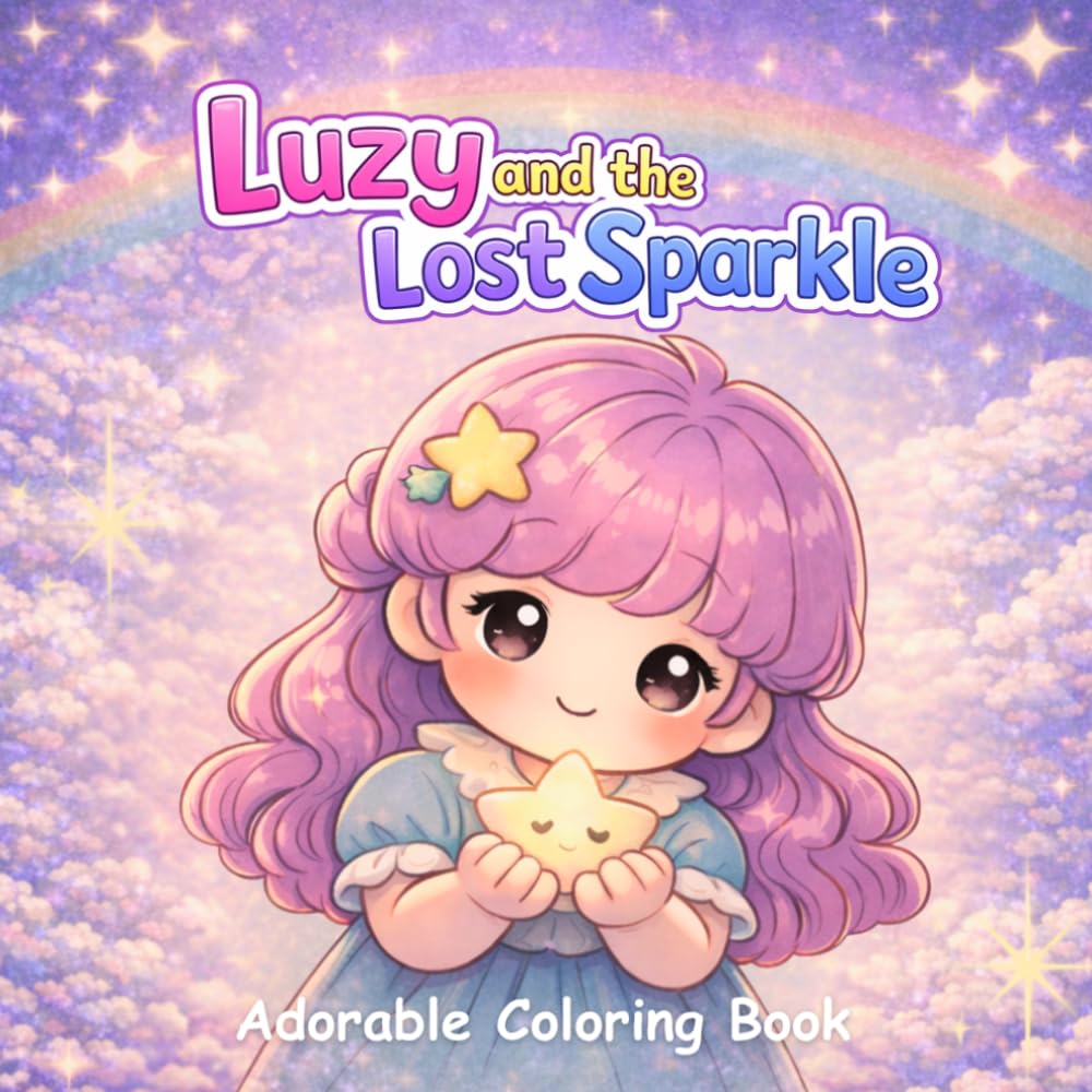 Luzy and The Lost Sparkle - Adorable and Magical Coloring Book (Scoopie Treasures)