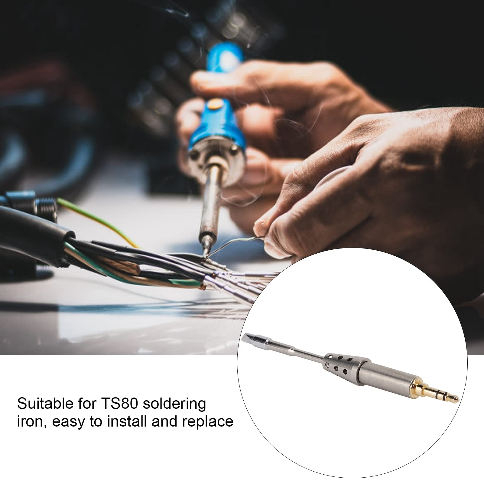 CHICIRIS Embout de Fer à Souder pour TS80, 300℃-360℃ Conception Durable
