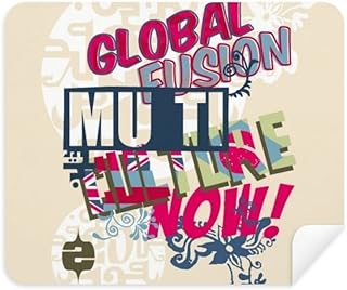 Graffiti Street Colorful Words Cleaning Cloth Screen Cleaner 2pcs Suede Fabric