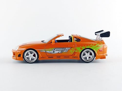 Miniatura 6 de Jada Fast  Furious Coche Nissan Skyline Gt R R34 2002 Escala 124  A Todo Gas Vehículo 124 1995 Toyota Supra