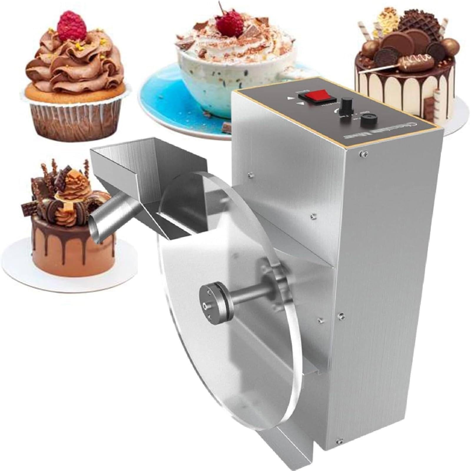 AWAYDD Chocolate Melter Mixer, 500W Candy Making Equipment, Commercial Chocolate Coating Moulding Melting Mixer Machine