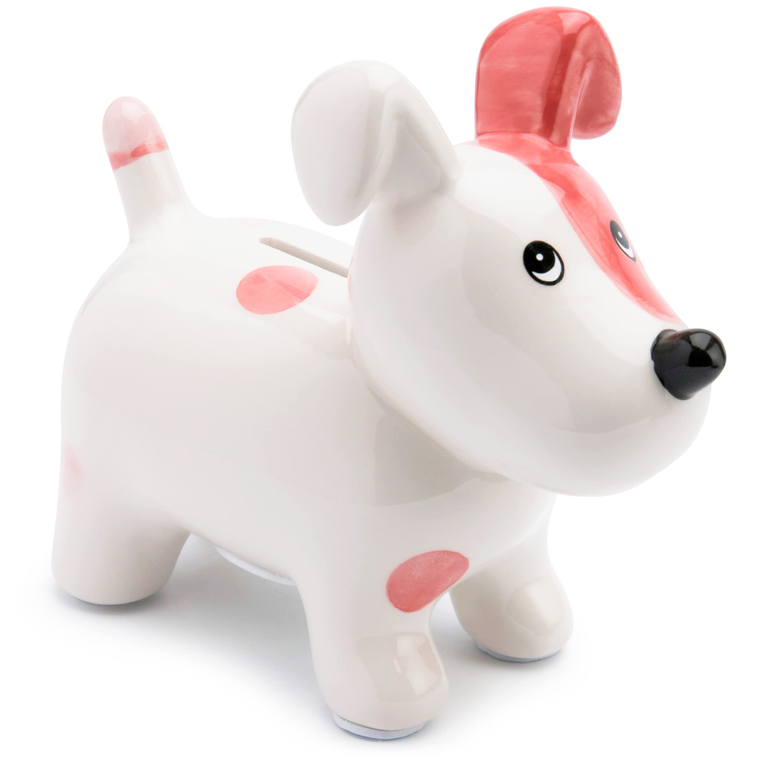 Mousehouse Gifts - Pink Dog Piggy Bank, Dog Money Box for Children's Savings & Bedroom Decoration (Pink)