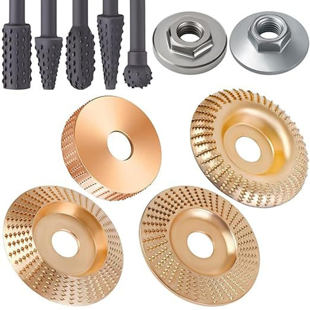 Jnchdghwa Wood Carving Tools Grinders Power Tools Angle Grinder Attachments Rotary Burr Rasp Tool