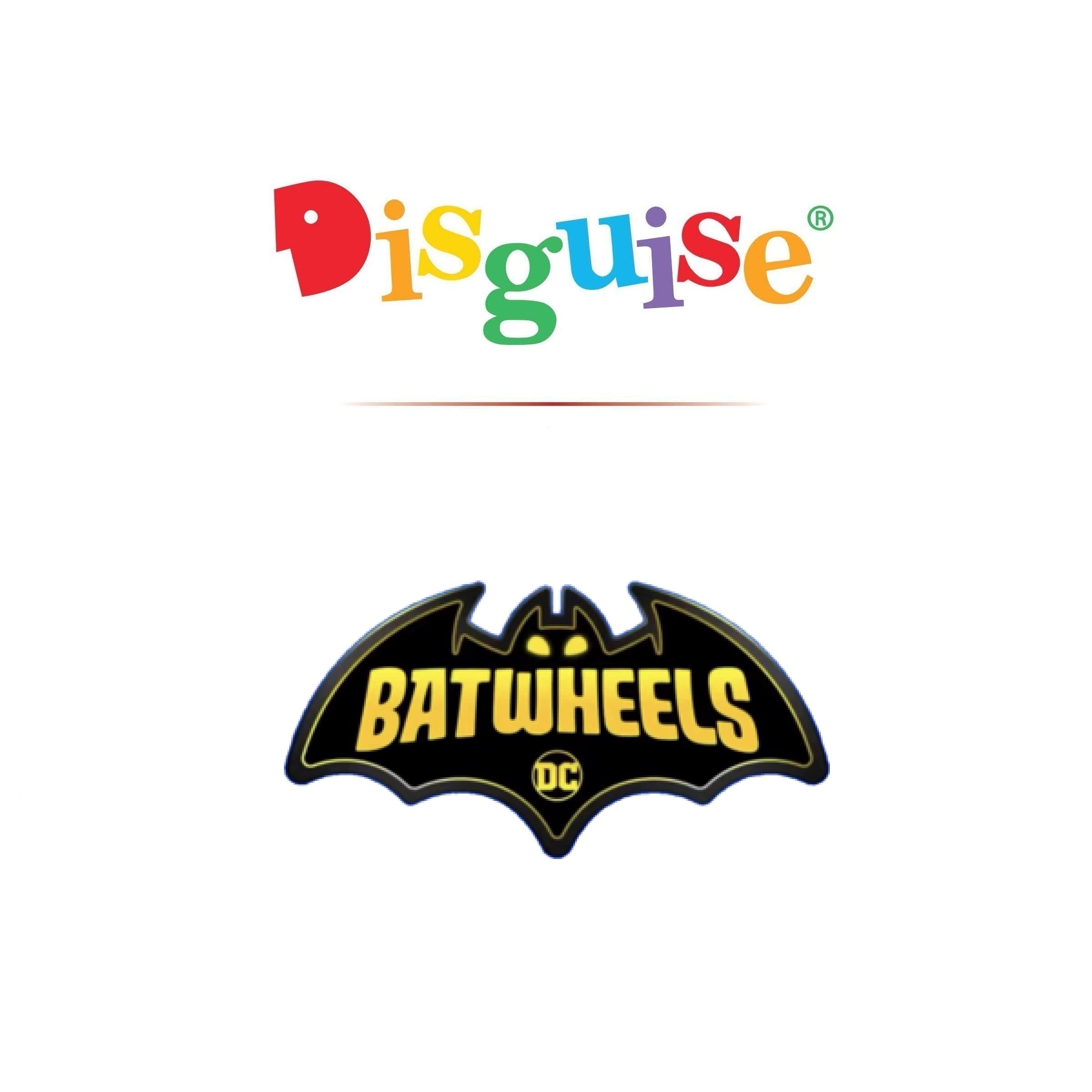 Disguise 149979M-15L Batgirl, oficjalny kostium Batwheels i nakrycie głowy fantazyjny strój, dziewczyny