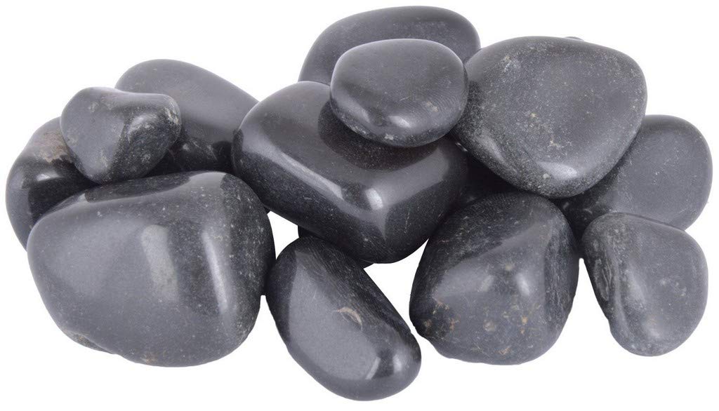 OhhSome 1Kg Black Polished Stone Marble Pebbles for Garden Décor [1Kg] (B08P4JQYBJ) Amazon Price History, Amazon Price Tracker