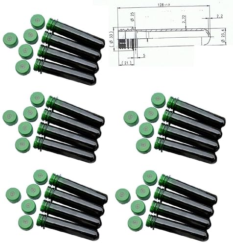 geo-Versand 20 x geocaching petling + logotyp FTF-lock – grönt förformande rör vattentät skarv