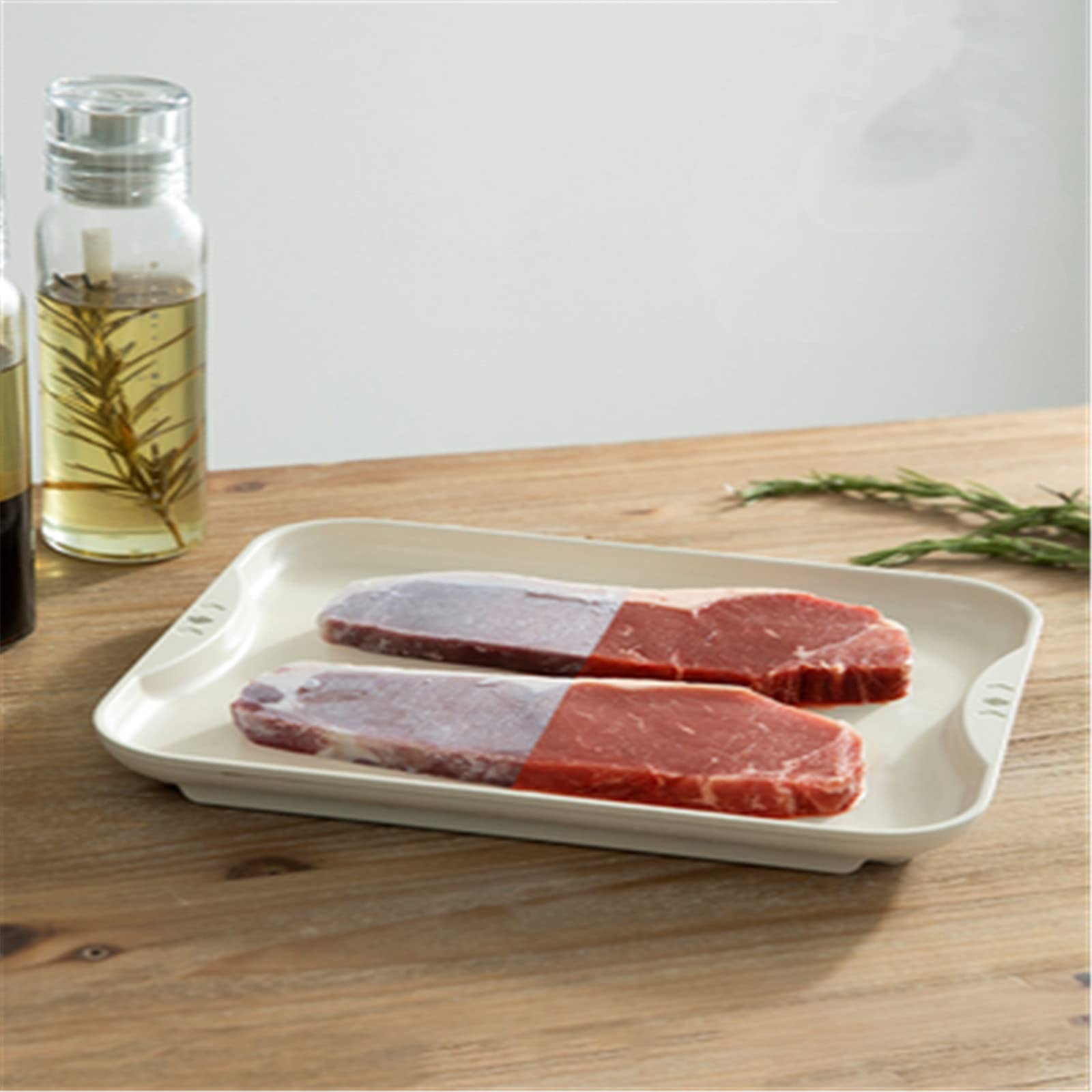 Auftautablett Auftautablett für gefrorenes Fleisch Aluminiumlegierung Schnellgefrier- und Auftauplatte Kühlschrank Gefrierschrankplatte