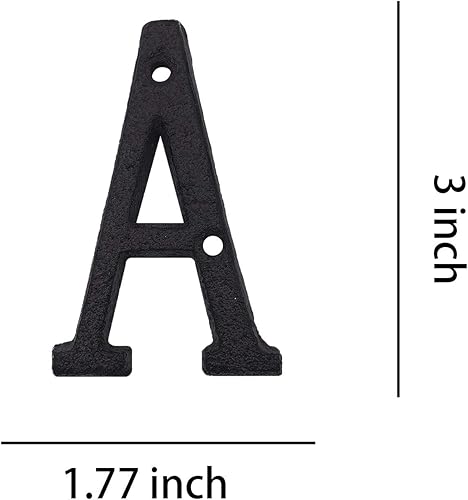 Miniatura 2 de YOUCC-XX - Números de casa de 3 pulgadas, número de buzón de hierro fundido, número de dirección de casa.