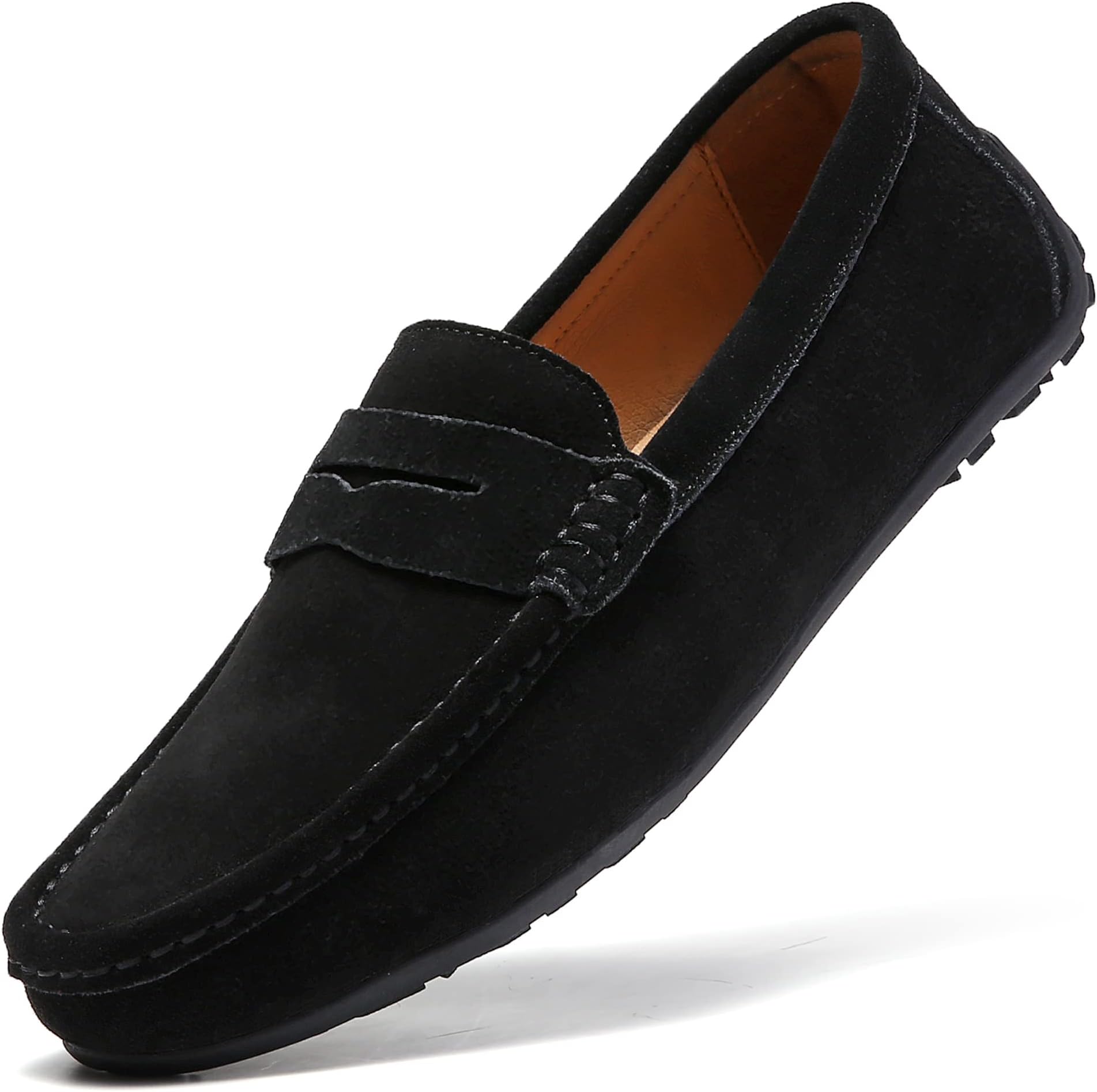 Men's Leather Casual Slip on Loafers Driving Walking Shoes