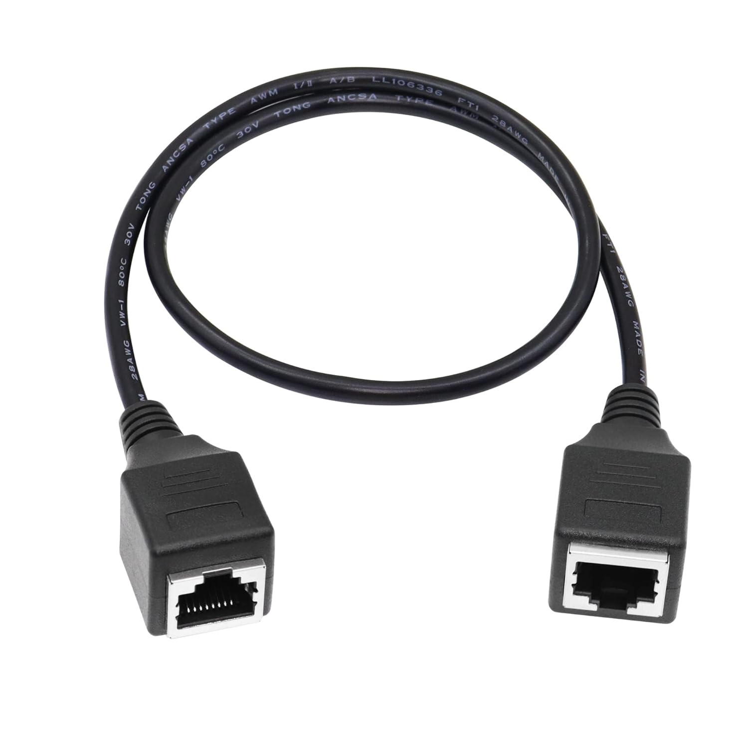 RIIEYOCA Cat6 Extension Cable,RJ45 Coupler Female to Female LAN Network Cable