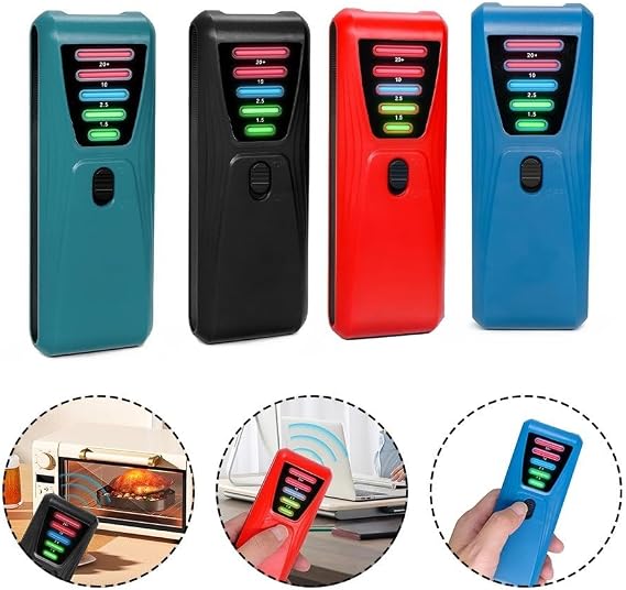 Geiger Counter, Portable Digital Dosimeter High Sensitivity Geiger Counter Nuclear Electromagnetic Radiation Detector Monitor(Red)