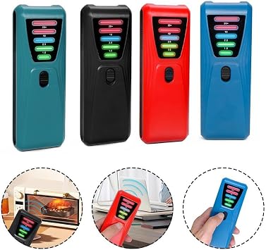 Geiger Counter, Portable Digital Dosimeter High Sensitivity Geiger Counter Nuclear Electromagnetic Radiation Detector Monitor(Red)