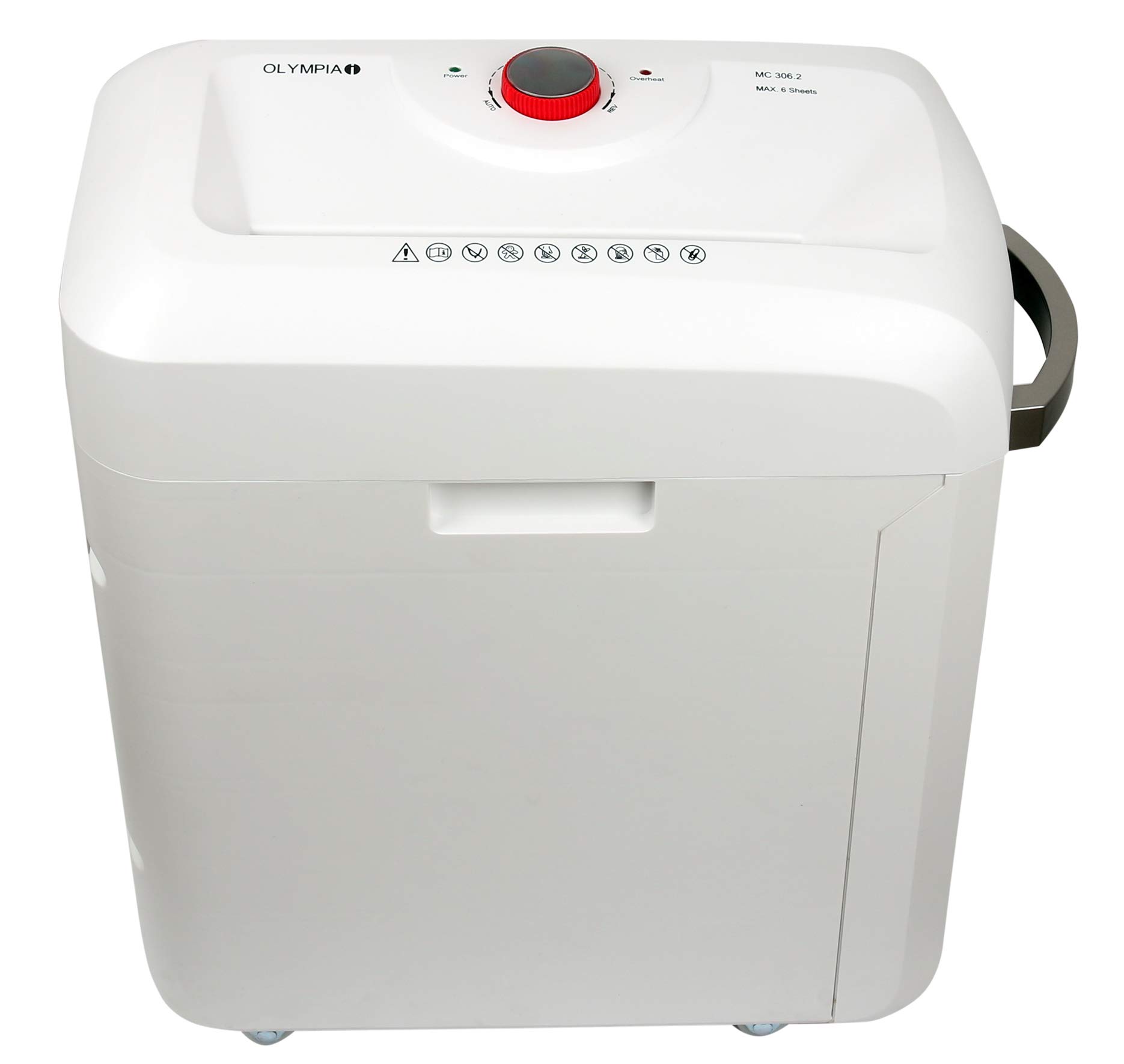 Trituradora de papel Olympia MC 306.2 profesional silenciosa, blanca