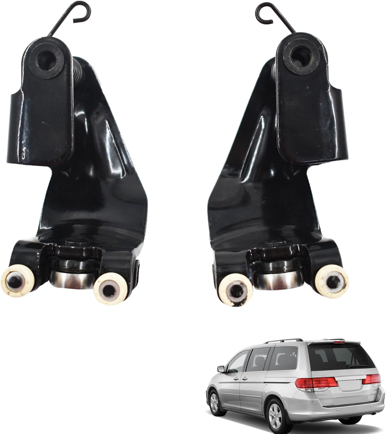 2Pcs Left Right Sliding Door Rollers Hinge Assembly Black Replacement for 2005-2010 Odyssey EX EX-L Touring 924-128 924-129 72561-SHJ-A21 72521-SHJ-A21