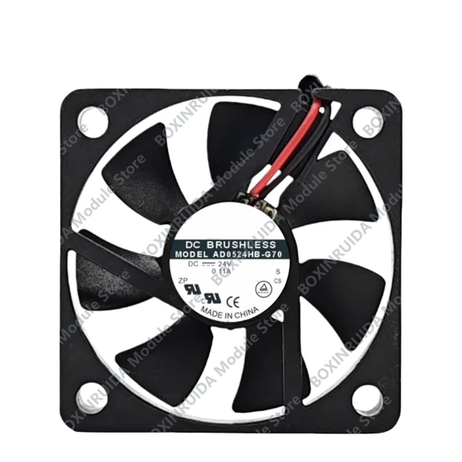 Ventilador de refrigeración axial AD0524HB-G70 DC24V de 0.11A para sistemas de flujo continuo
