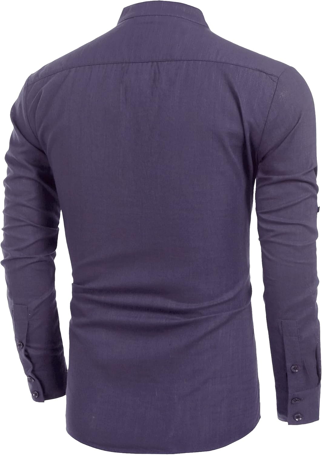 COOFANDY Men's Cotton Linen Henley T-Shirt Long Sleeve Hippie Casual Beach T-Shirts - Image 7