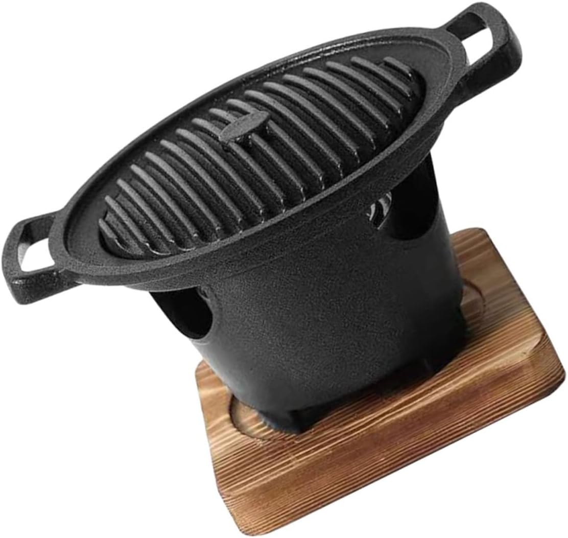 HANABASS 1set Indoor Bbq Grilling Rack Compact Smokeless Grill for Home Use Easy to Install Removable Oil Draining Plate for Korean and Japanese Style Cooking