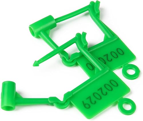 Miniatura 4 de 100 sellos de seguridad de plástico desechables para candado, sellos de control de seguridad con bloqueo automático numerado a prueba de