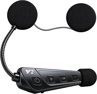 FIRE BULL Bluetooth Headset for Motorcycles with Microphone, Bluetooth Intercom for Helmets, Compatible with Hands-Free Ca...