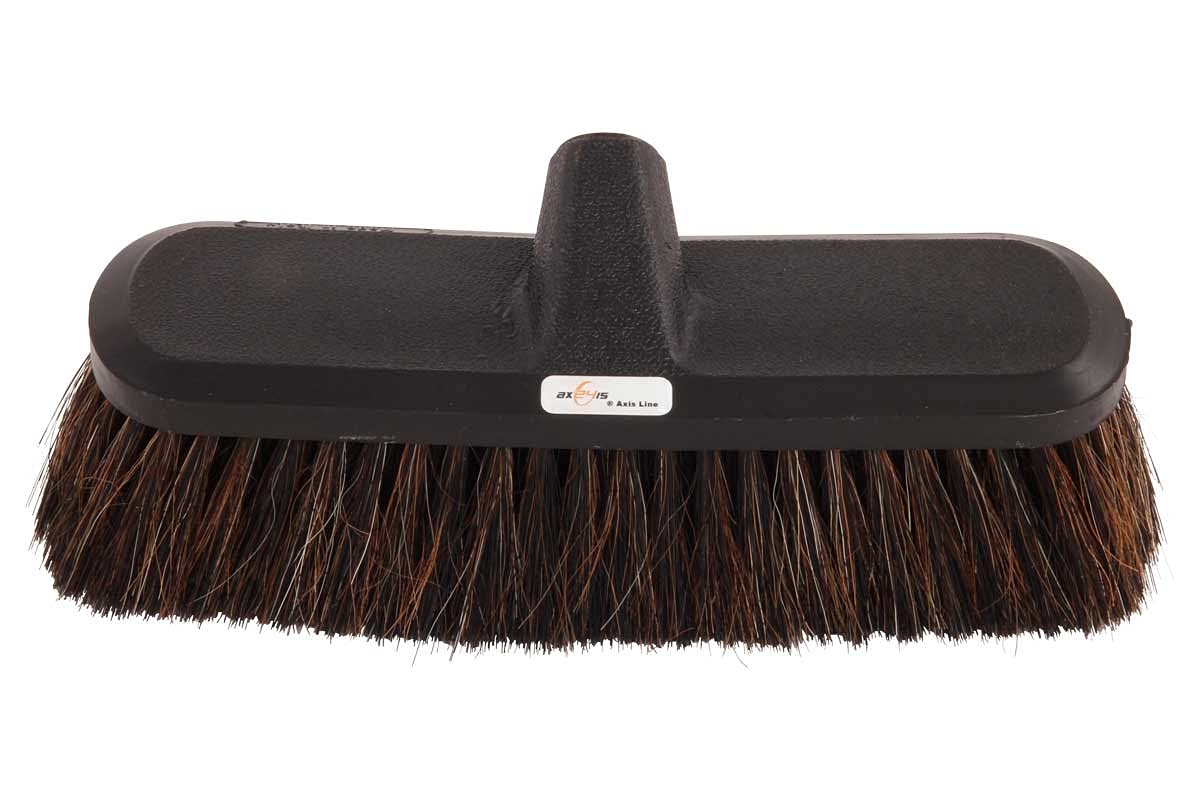 Cepillo de Lavado Suave con Rosca 1/4", Pelo Mixto para Barra Telescópica | Cabezal de 25 cm para limpieza de cristales y superficies pintadas, cerdas mixtas suaves que evitan arañazos con agua