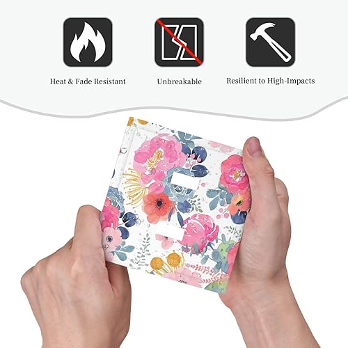 Vista 702 de Cubiertas decorativas de salida de estrella de mar playera, tablero de madera azul de concha de mar de 1 banda, decoración individual GFCI, placa