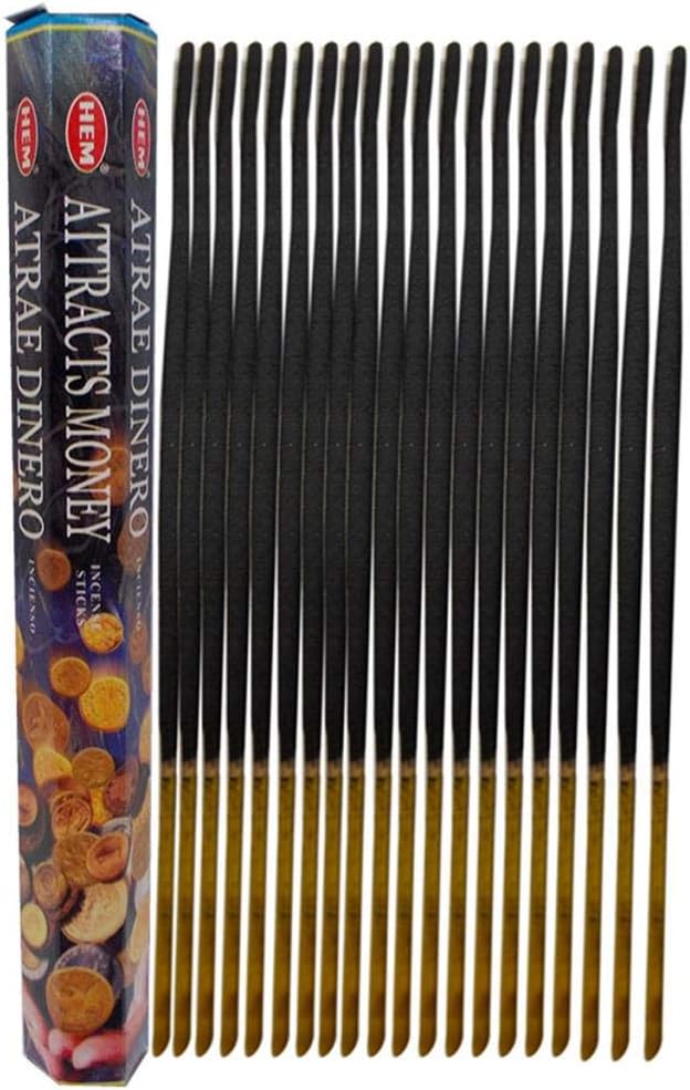 Attracts Money - 20 Stick Hex Tube - HEM Incense