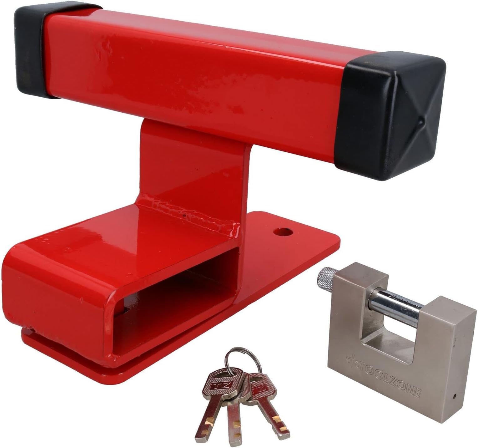 Garage Door Lock Defender Motor Bike Car Stop Bar Up and Over & Padlock