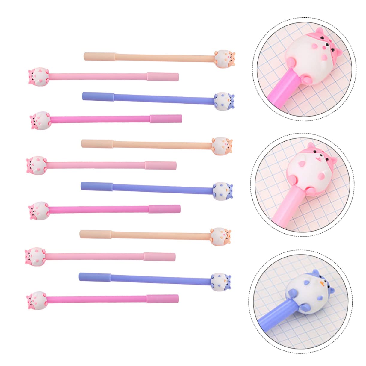 NUOBESTY 36 Pezzi 1 Set Penna Criceto Carino Adorabili Penne a Sfera Adorabili Penne Gel Regali Interessanti Per Gli Studenti Alunno Plastica Comodo Articoli Per La Scrittura