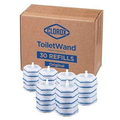 Clorox ToiletWand Disinfecting Refills, Disposable Wand Heads, 30 Count (Package May Vary)