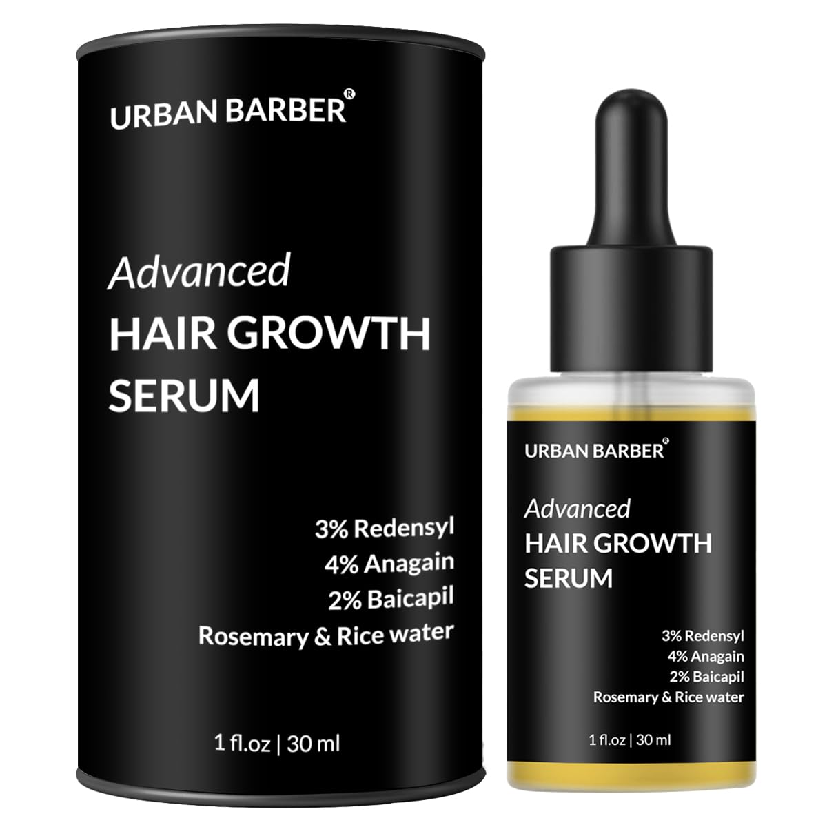 Advanced Hair Growth Serum with 3% Redensyl, 4% Anagain & 2% Baicapil (30 ml) — Flash AI Score 92/100