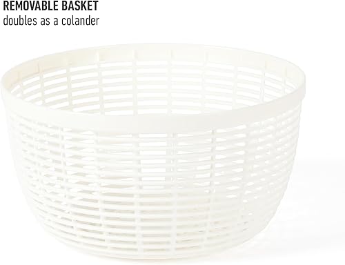 Miniatura 6 de Calphalon Aero - Molinillo de ensalada de acero inoxidable de 6.3 cuartos de galón, Wahser de frutas, cuenco para lavar frutas con colador,