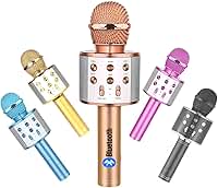 Microfone Bluetooth Karaokê Para Festas E Eventos Animados REPORTER SEM FIO YOUTUBER MUDA VOZ