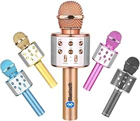 Microfone Bluetooth Karaokê Para Festas E Eventos Animados REPORTER SEM FIO YOUTUBER MUDA VOZ