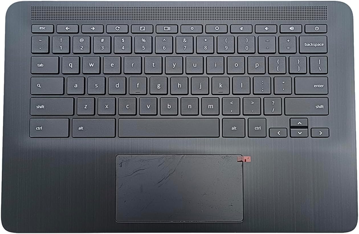 Replacement for HP Chromebook 14 G6 CB14G6 CelN4000 15.6" Laptop Upper Top Cover Case Palmrest Keyboard Touchpad Assembly Part L90459-001