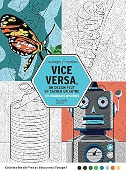 Paperback Coloriages mystères VICE VERSA [French] Book