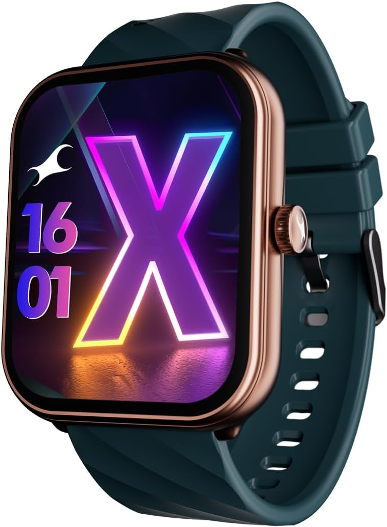 Fastrack New Limitless X|Large 1.91" HD Display|700 NITS Brightness|Singlesync BT Calling|Advanced Chipset|100+ Sports Modes & Watchfaces|Auto Stress Monitor|24X7 HRM| IP68 Smartwatch - Teal