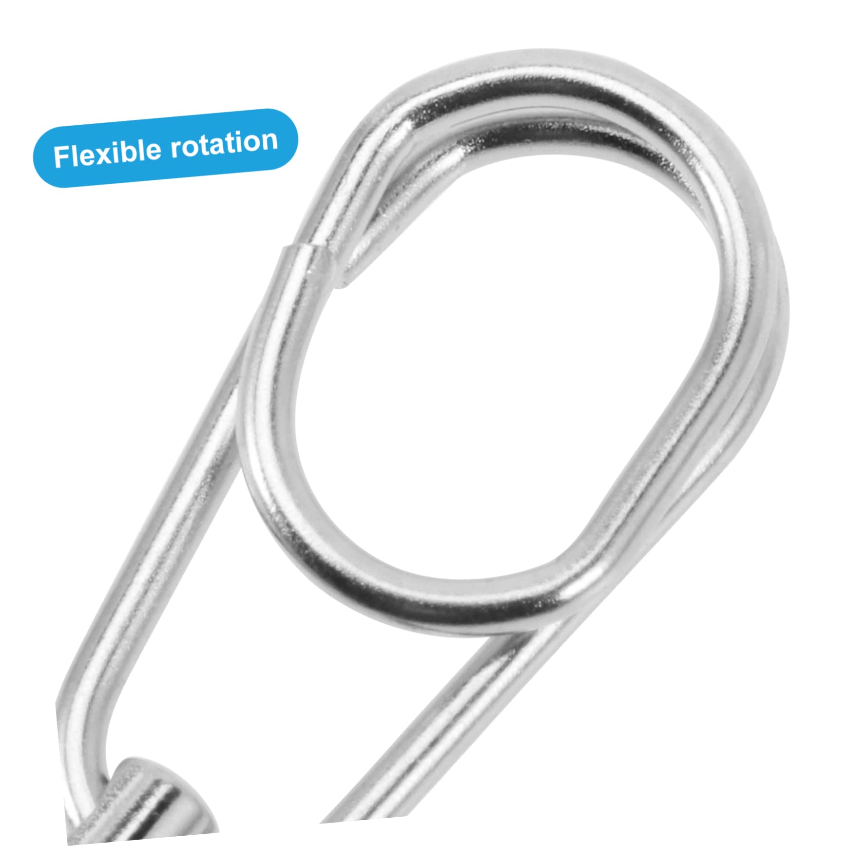 POPETPOP Connecteur à Anneau à Huit Chiffres émerillons de pêche leurres de pêche Connecteur de sécurité pour appâts Anneaux de pivotement résistants émerillon de pêche en mer