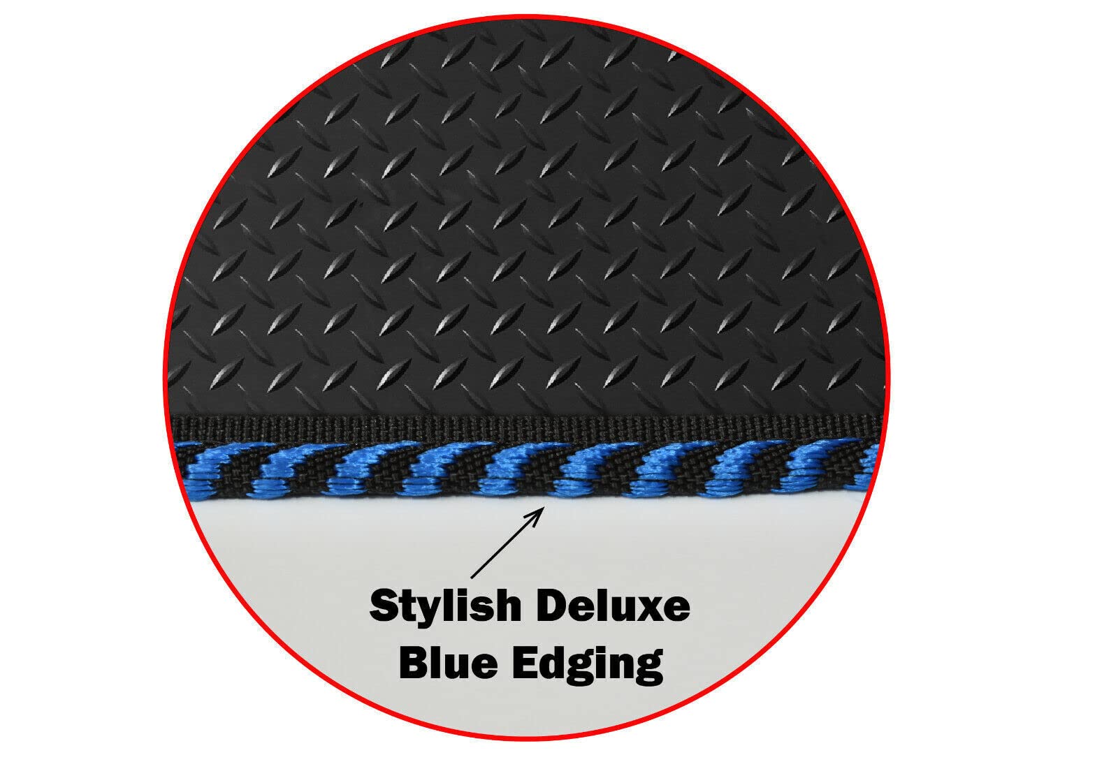 Tailored 3mm Thick Rubber Floor Mats For Toyota Auris (2013-2018) - Set Of 3 Rear Passenger Mats, UK Made By Lusso