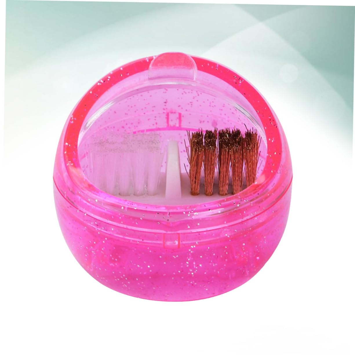 FRCOLOR 3piezas Máquina De Limpieza De Brochas Para Manicura De Cepillos Para Limpiar De Uñas Herramienta De Manicura Portátil