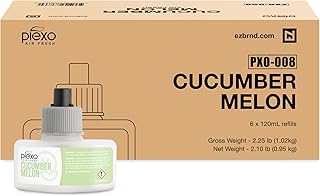 EZbrnd Piexo Cucumber Melon Air Freshener Refill Cartridge, 120ml (4.0 oz) x 6 pk, PXO-008