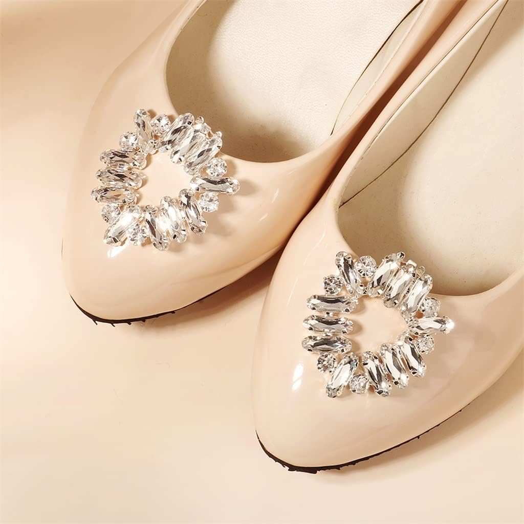 JSEIAJB Diy Shoes Accessories Metal Sandals Single Removable Wedding Dress Up