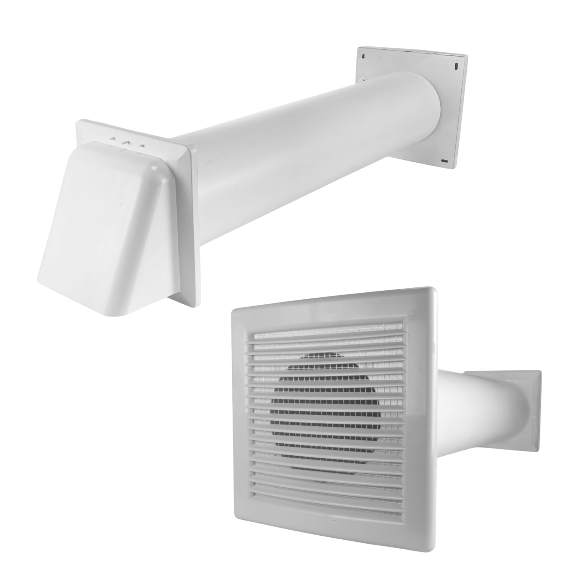 La Ventilation Adr2023B Grille De Ventilation En Plastique Rectangulaire À Superposer, Blanc