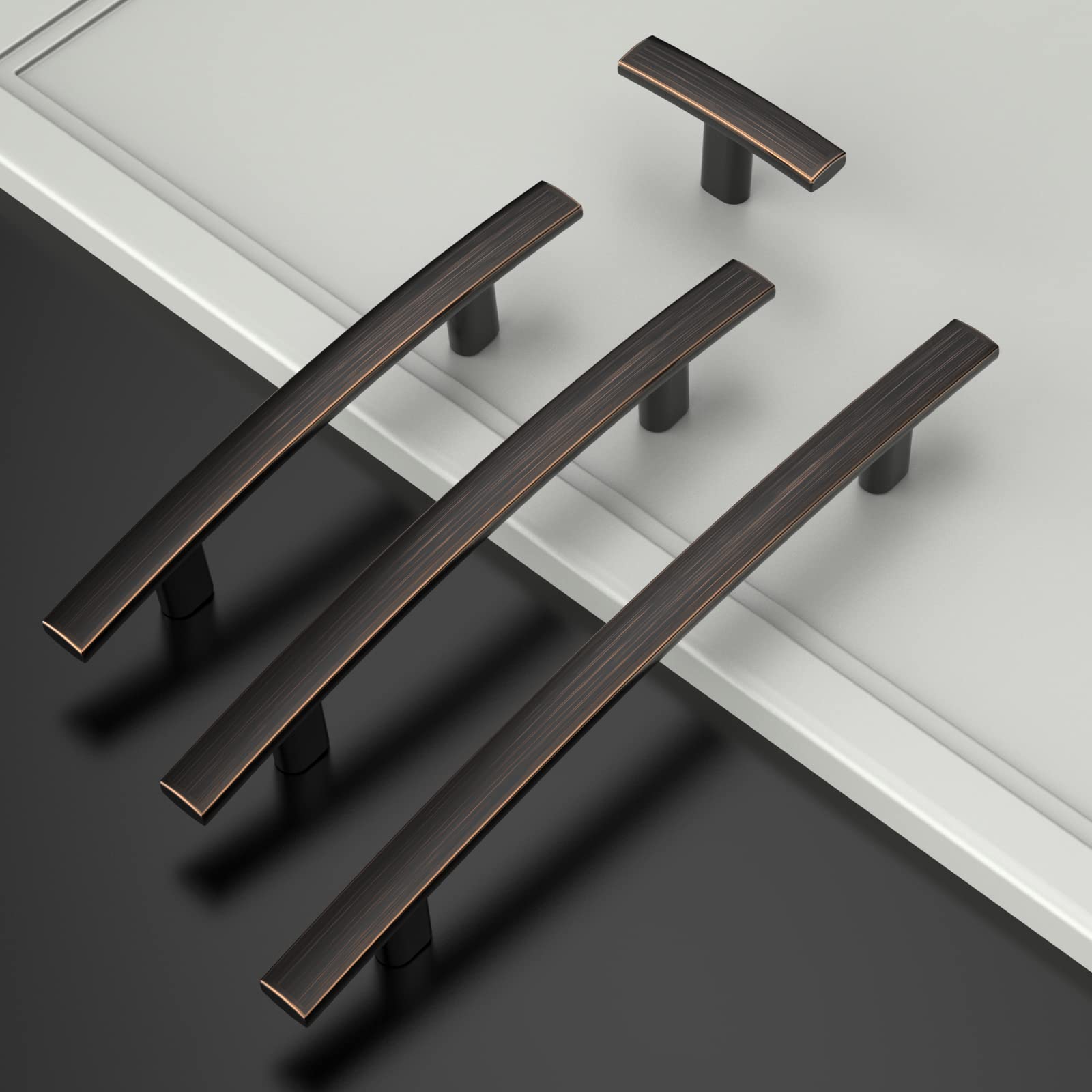 Amerdeco 10 Pack Oil Rubbed Bronze Pulls 5 Inch